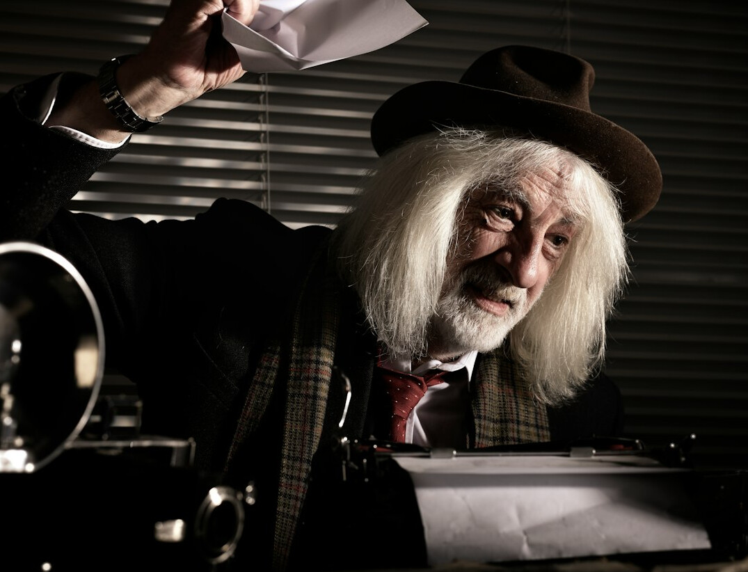 mystery writer creating characters